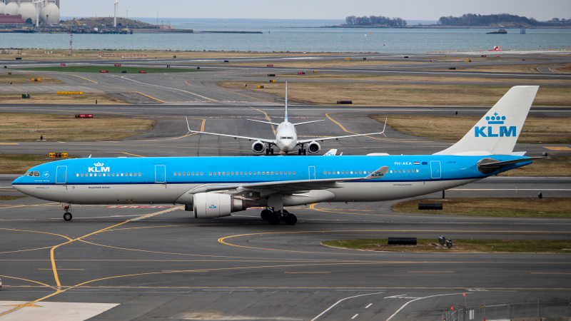 Photo of PH-AKA - KLM Airbus A330-300 at BOS on AeroXplorer Aviation Database