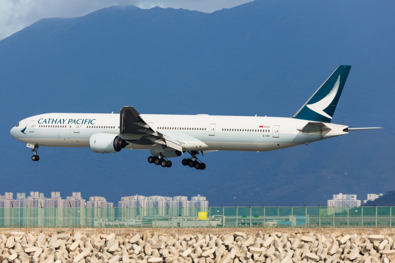 Photo of B-HNI - Cathay Pacific Boeing 777-300 at HKG on AeroXplorer Aviation Database