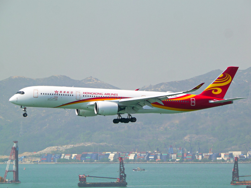 Photo of B-LGC - Hong Kong Airlines  Airbus A350-900 at HKG on AeroXplorer Aviation Database