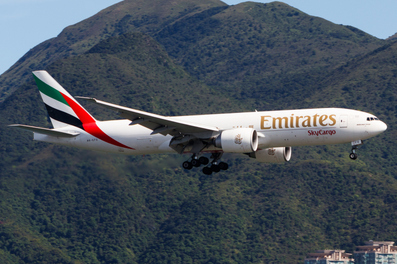 Photo of A6-EFO - Emirates SkyCargo Boeing 777-F at HKG on AeroXplorer Aviation Database