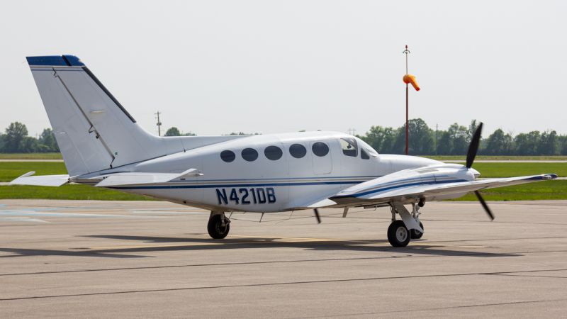 Photo of N421DB - PRIVATE Cessna 421 at DLZ on AeroXplorer Aviation Database