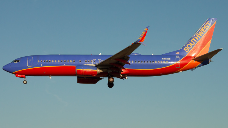 Photo of N8626B - Southwest Airlines Boeing 737-800 at BWI on AeroXplorer Aviation Database