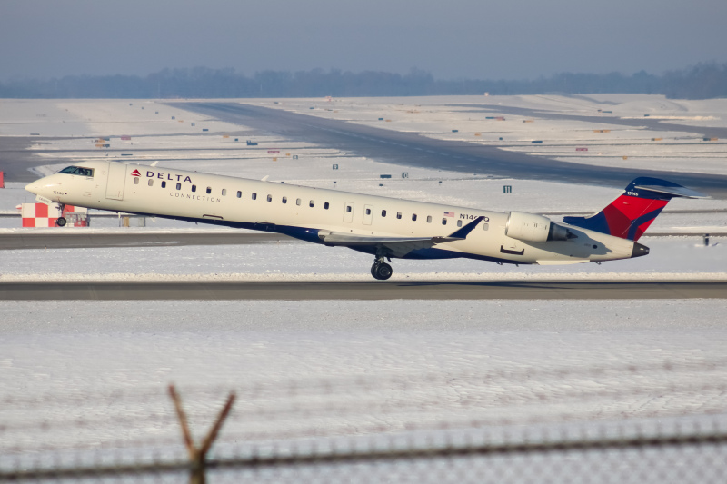 Photo of N146PQ - Delta Connection Mitsubishi CRJ-900 at CVG on AeroXplorer Aviation Database