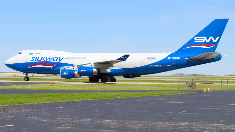 Photo of 4K-SW008 - Silk Way West Airlines Boeing 747-400F at CVG on AeroXplorer Aviation Database