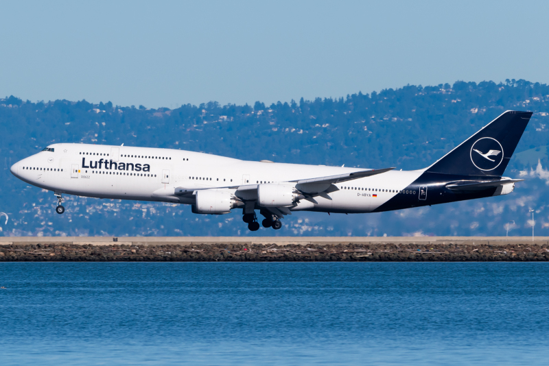 Photo of D-ABYA - Lufthansa Boeing 747-8 at SFO on AeroXplorer Aviation Database