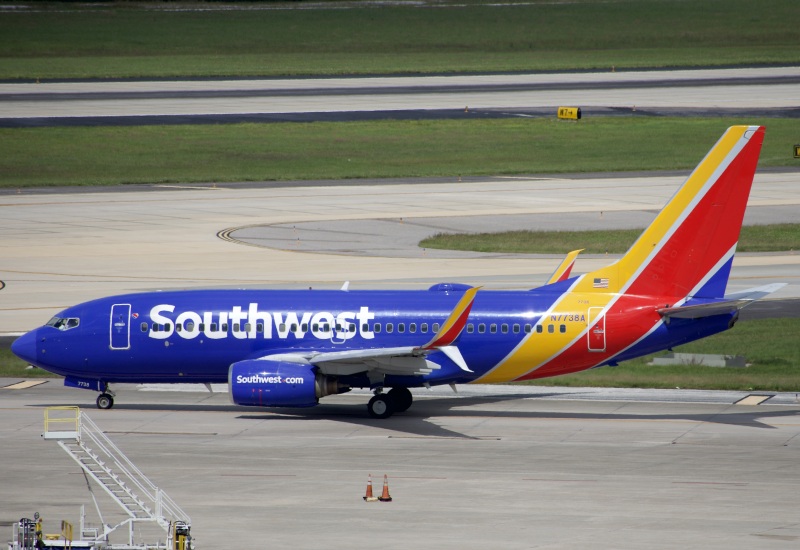 Photo of N7738A - Southwest Airlines Boeing 737-700 at TPA on AeroXplorer Aviation Database