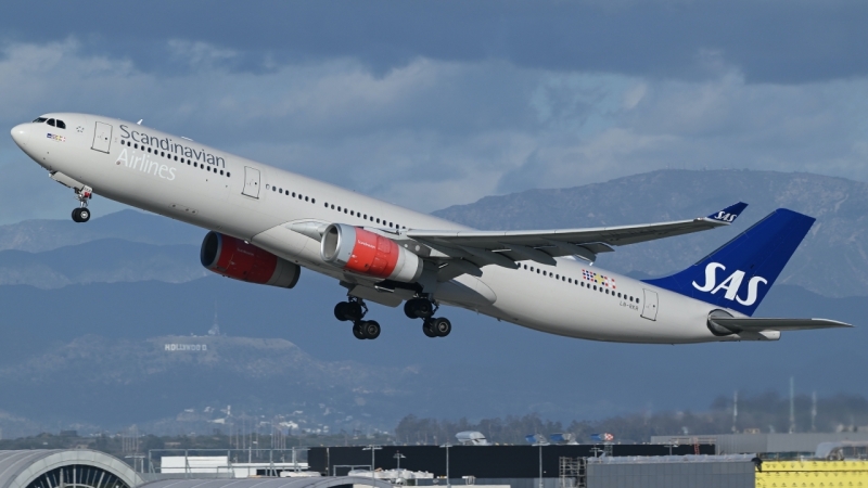 Photo of LN-RKR - Scandinavian Airlines Airbus A330-300 at LAX on AeroXplorer Aviation Database