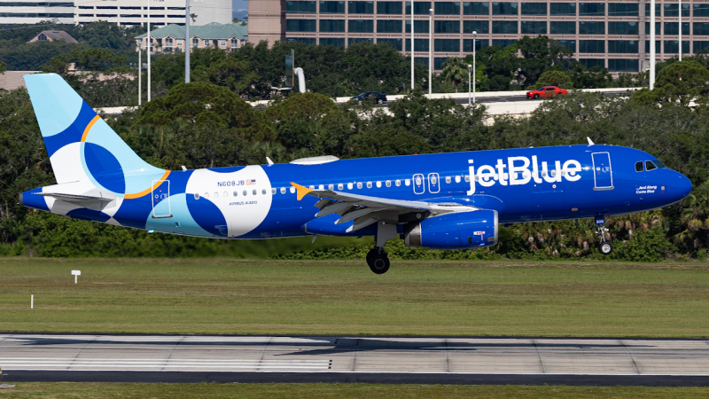 Photo of N608JB - JetBlue Airways Airbus A320 at TPA on AeroXplorer Aviation Database
