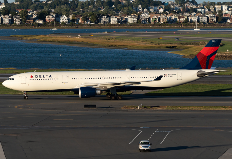 Photo of N824NW - Delta Airlines Airbus A330-300 at BOS on AeroXplorer Aviation Database