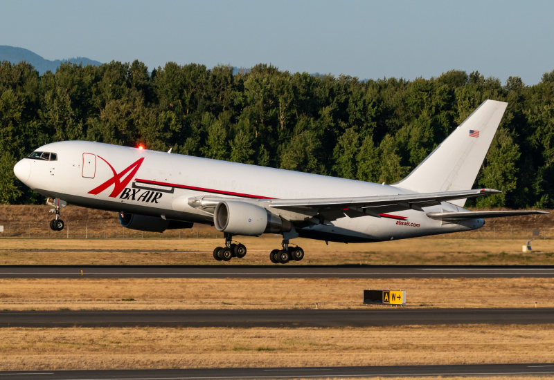 Photo of N767AX - ABX Air Boeing 767-200F at PDX on AeroXplorer Aviation Database