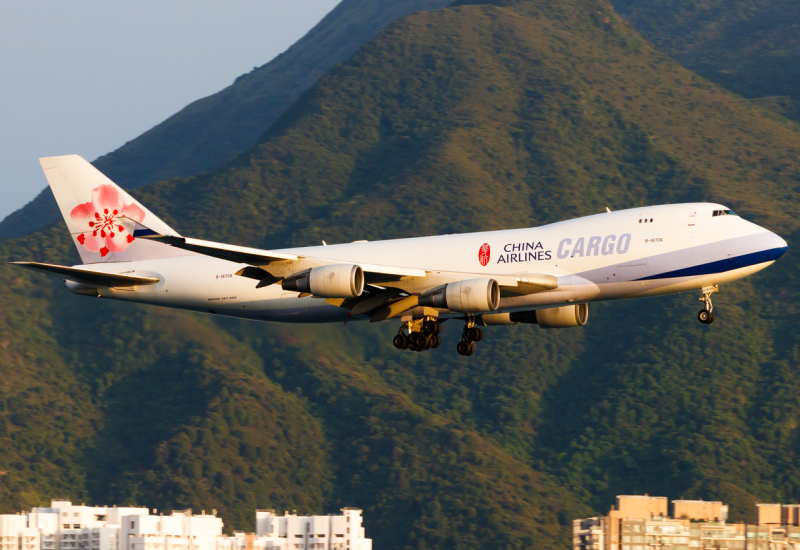 Photo of B-18706 - China Airlines Cargo Boeing 747-400F at HKG on AeroXplorer Aviation Database