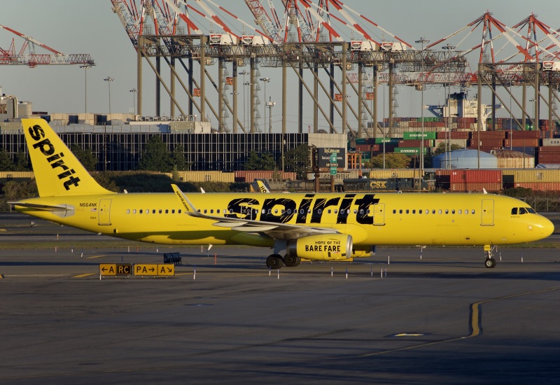 Photo of N664NK - Spirit Airlines Airbus A321-200 at EWR on AeroXplorer Aviation Database
