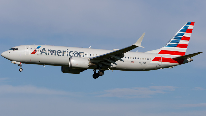 Photo of N378SC - American Airlines Boeing 737 MAX 8 at TPA on AeroXplorer Aviation Database