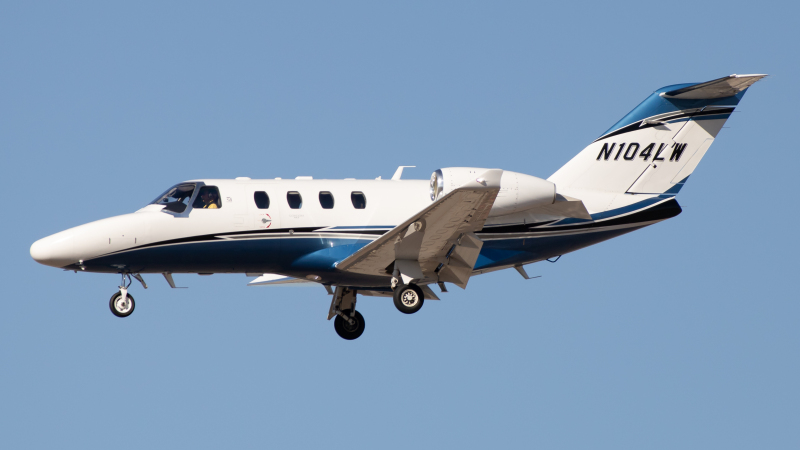 Photo of N104LW - PRIVATE Cessna 525 CitationJet at PHX on AeroXplorer Aviation Database