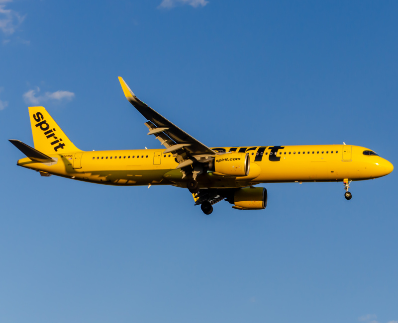 Photo of N709NK - Spirit Airlines  Airbus A321NEO at EWR on AeroXplorer Aviation Database