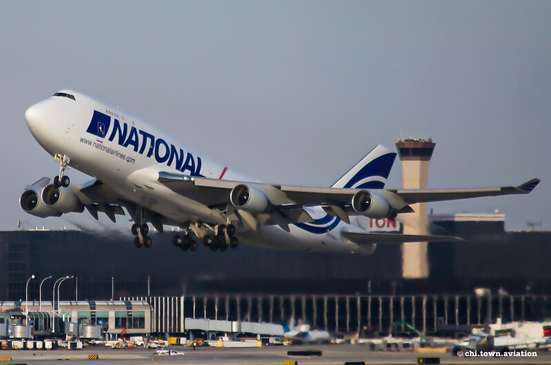 Photo of N729CA - National Airlines Boeing 747-400 at ORD on AeroXplorer Aviation Database