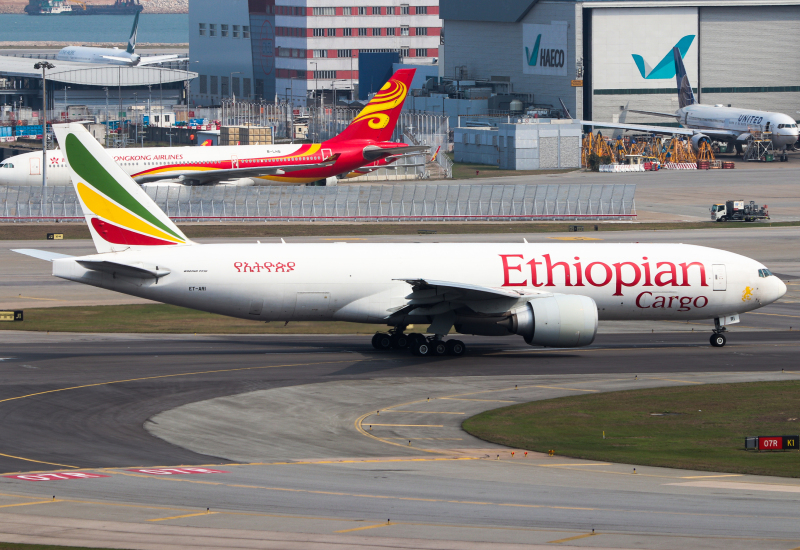 Photo of ET-ARI - Ethiopian Cargo Boeing 777-F at HKG on AeroXplorer Aviation Database