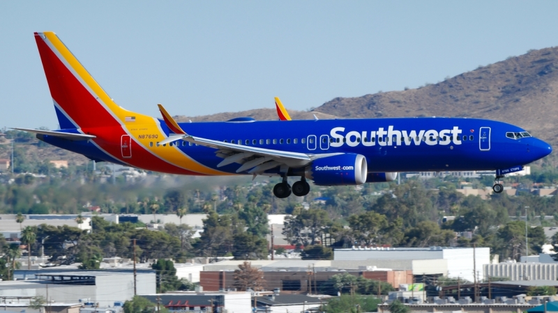 Photo of N8769Q - Southwest Airlines Boeing 737 MAX 8 at PHX on AeroXplorer Aviation Database