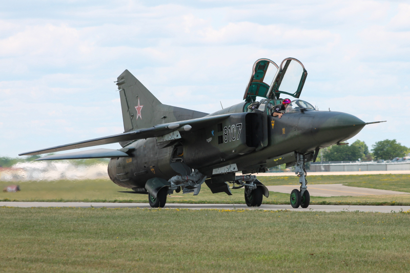 Photo of N23UB - PRIVATE Mikoyan-Gurevich MiG-23 at OSH on AeroXplorer Aviation Database