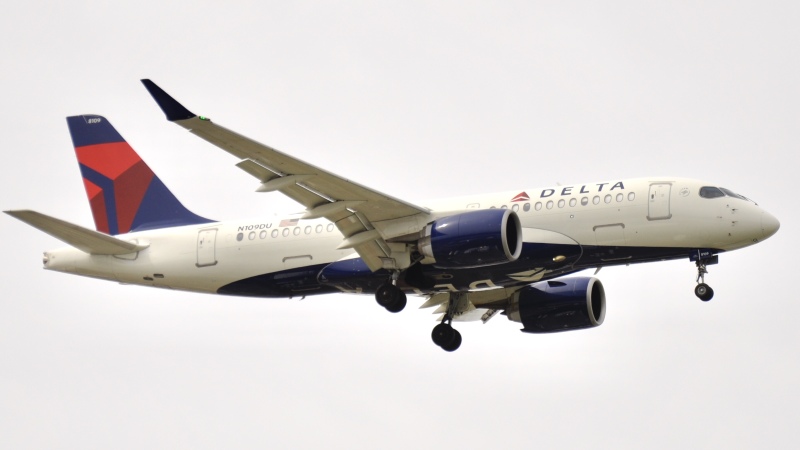 Photo of N109DU - Delta Airlines Airbus A220-100 at ORD on AeroXplorer Aviation Database