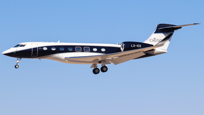 Photo of LX-ICE - PRIVATE Gulfstream G650 at LAS on AeroXplorer Aviation Database