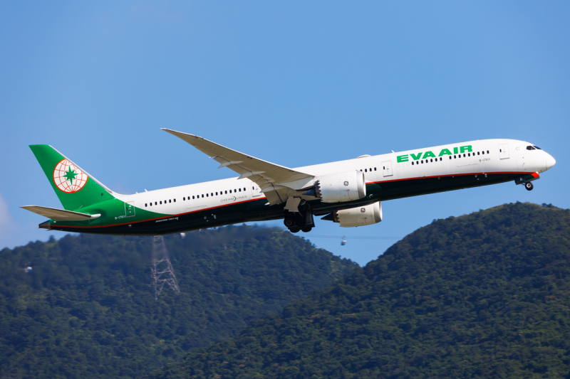 Photo of B-17811 - EVA Air Boeing 787-10 at HKG on AeroXplorer Aviation Database