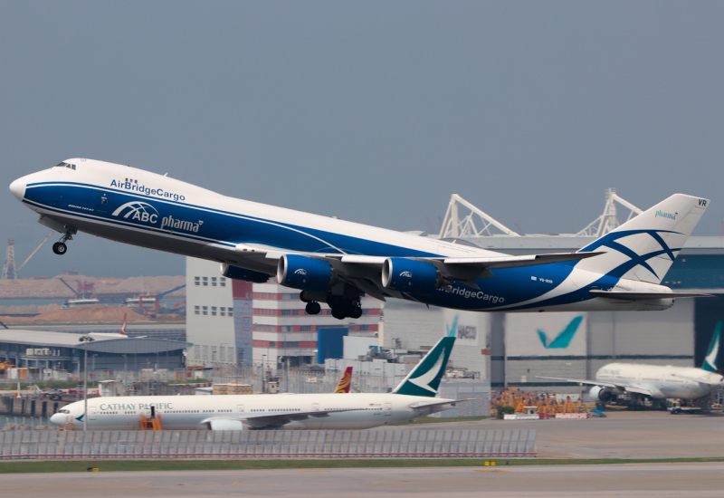 Photo of VQ-BVR - AirBridge Cargo Boeing 747-8F at HKG on AeroXplorer Aviation Database