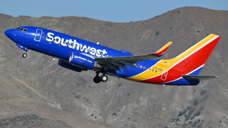 Photo of N222WN - Southwest Airlines Boeing 737-700 at RNO on AeroXplorer Aviation Database