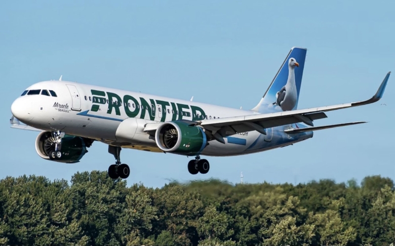 Photo of N350FR - Frontier Airlines Airbus A320NEO at PDX on AeroXplorer Aviation Database