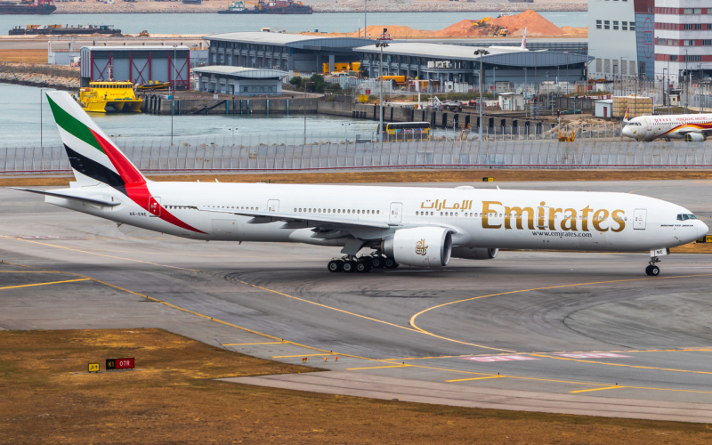 Photo of A6-ENE - Emirates Boeing 777-300ER at HKG on AeroXplorer Aviation Database