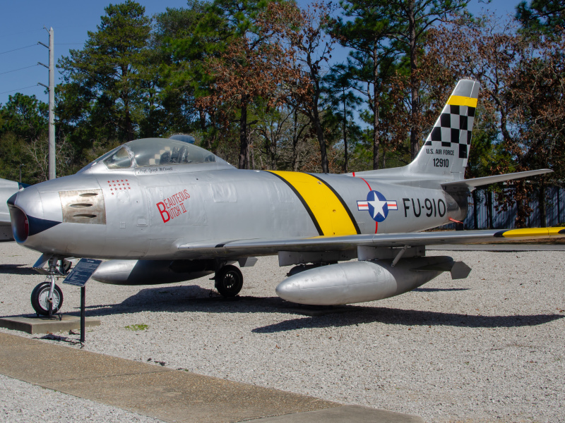 Photo of 512910 - USAF - United States Air Force North American F-86 Sabre at VPS on AeroXplorer Aviation Database