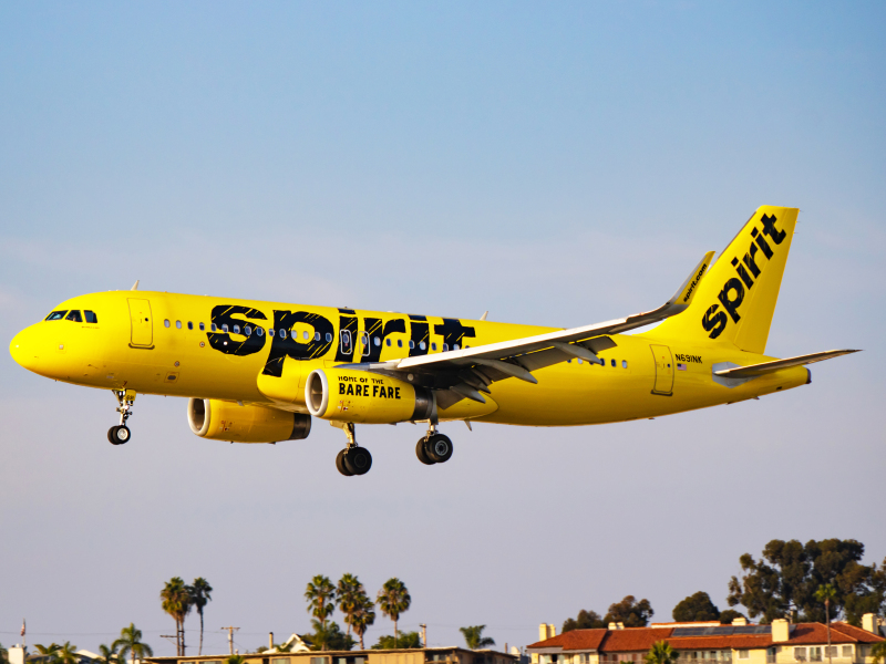 Photo of N691NK - Spirit Airlines Airbus A320 at SAN on AeroXplorer Aviation Database