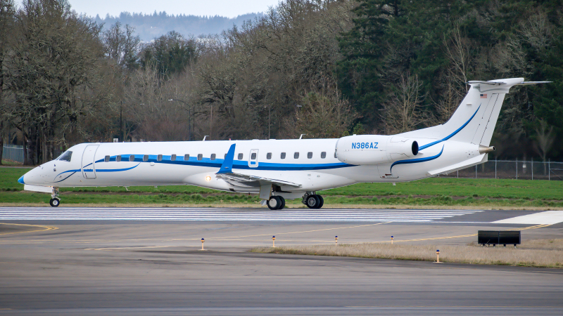 Photo of N386AZ - Intel Air Shuttle Embraer ERJ145 at HIO on AeroXplorer Aviation Database