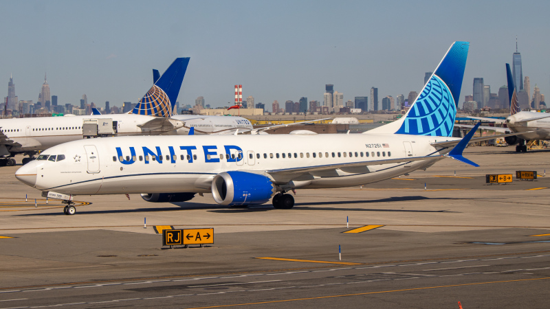 Photo of N27251 - United Airlines Boeing 737 MAX 8 at EWR on AeroXplorer Aviation Database