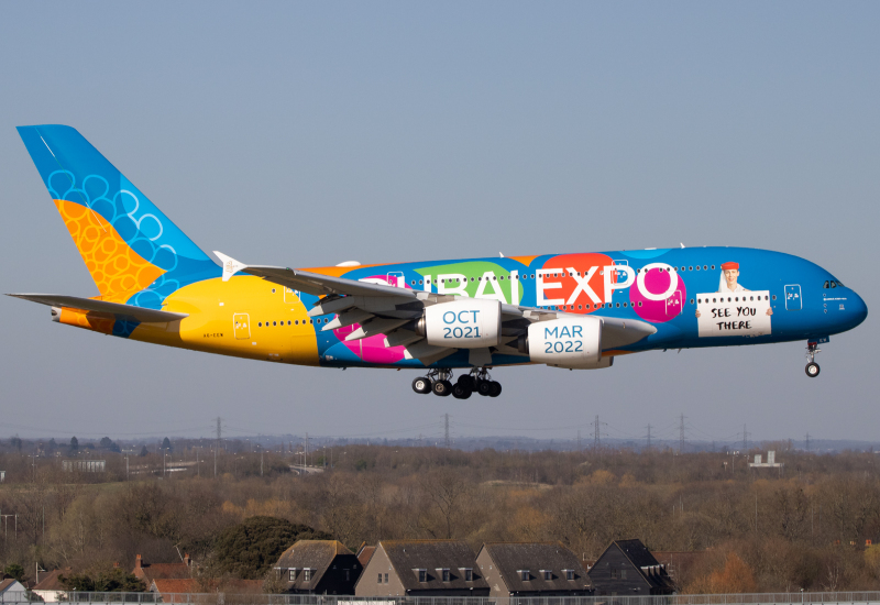 Photo of A6-EEW - Emirates Airbus A380-800 at LHR on AeroXplorer Aviation Database