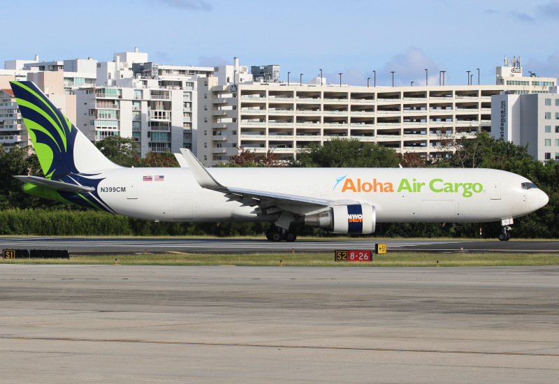 Photo of N399CM - Aloha Air Cargo Boeing 767-300F at SJU on AeroXplorer Aviation Database