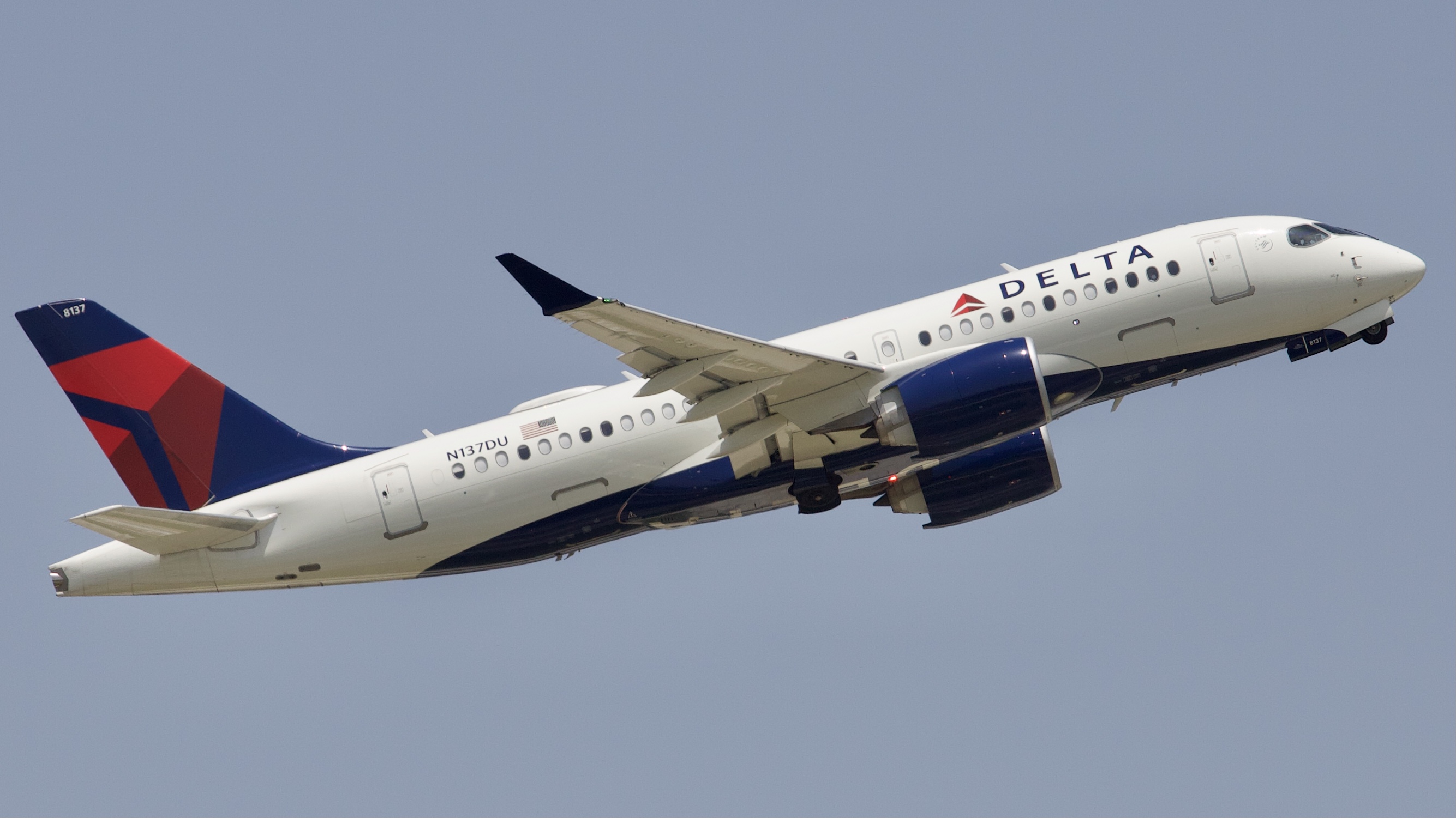 Photo of N137DU - Delta Airlines Airbus A220-100 at IAH