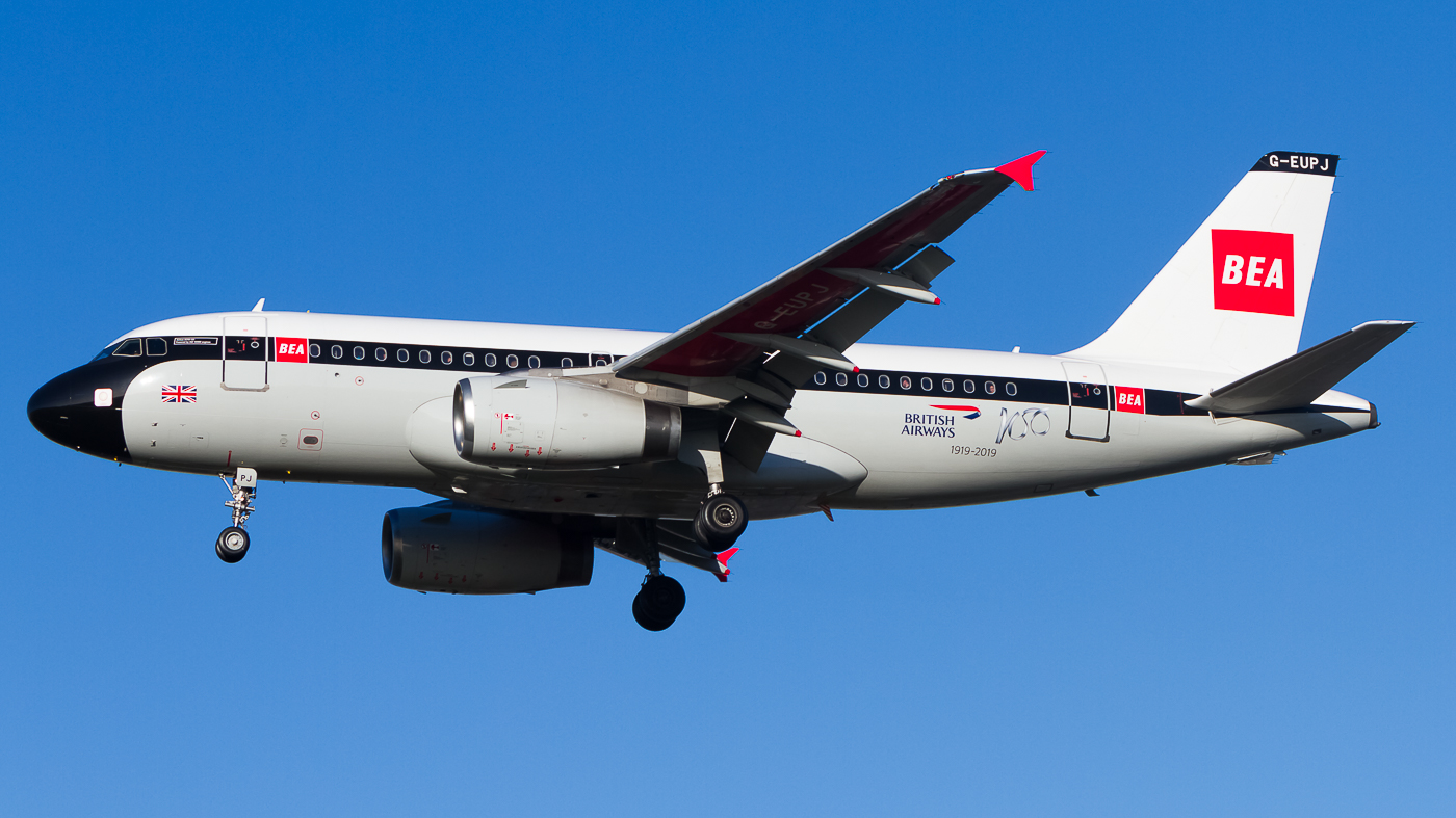 Photo of G-EUPJ - British Airways Airbus A319 at LHR