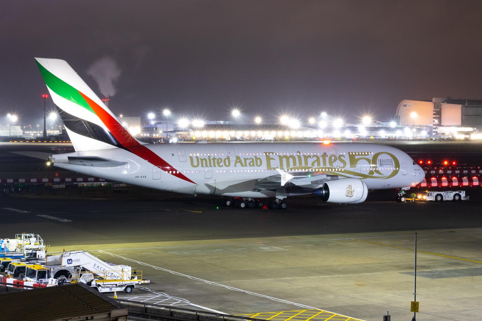 Photo of A6-EVQ - Emirates Airbus A380-800 at LHR